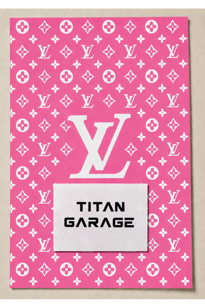 TITAN GARAGE PEMBE DESENLİ OTO YIKANABİLİR KAĞIT PASPAS