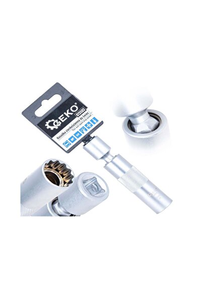 GEKO Cheie tubulară articulată pentru bujii, 16 mm, 3/8 ", Cr-V, G13503