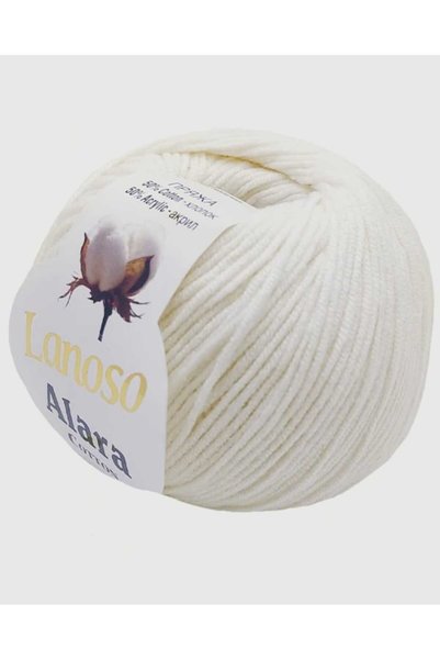 Lanoso Lanoso Alara Cotton Örgü ipi 50Gr- Punch&Amigurumi- Renk kodu.: 902