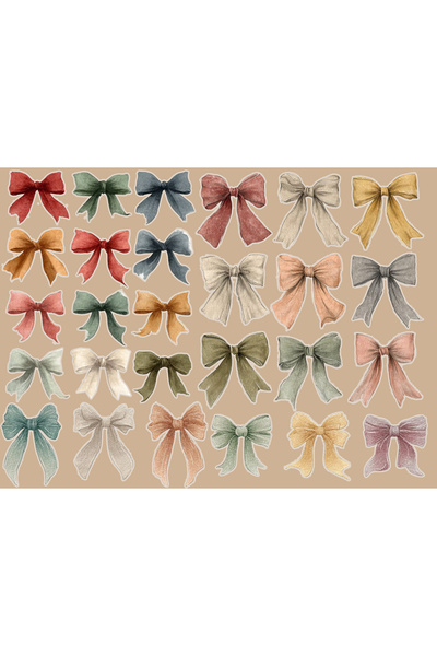 TELLGRAF Ribbon Themed Sticker Set (21X31 cm 1 Set)