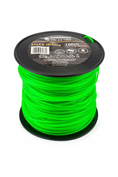 Powermat Fir pentru trimmer 2.4mm 100m 5 puncte, Powermat, PM-ZTN-2.4-100G
