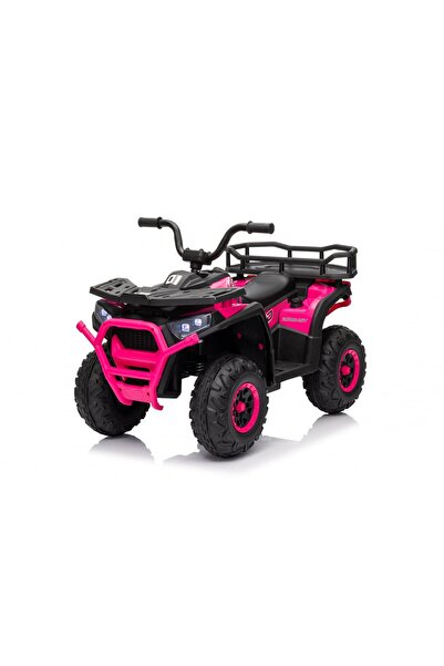 Kinderauto ATV electric roz pentru copii cu telecomandă