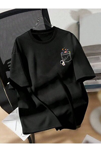 bellanova Unisex πολύχρωμο μπλουζάκι με στάμπα Oversize Streetwear Άνετη εφαρ...