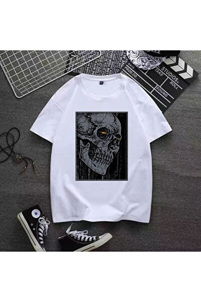 bellanova Unisex πολύχρωμο μπλουζάκι με στάμπα Oversize Streetwear Άνετη εφαρ...