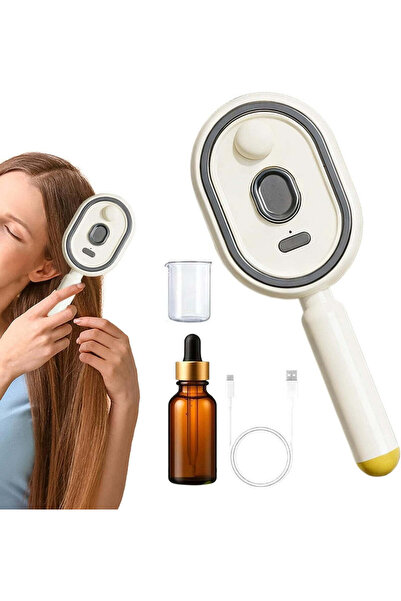 Generic Steam Brush for Hair | with Oil Measuring Cup Detangling Rechargeable...