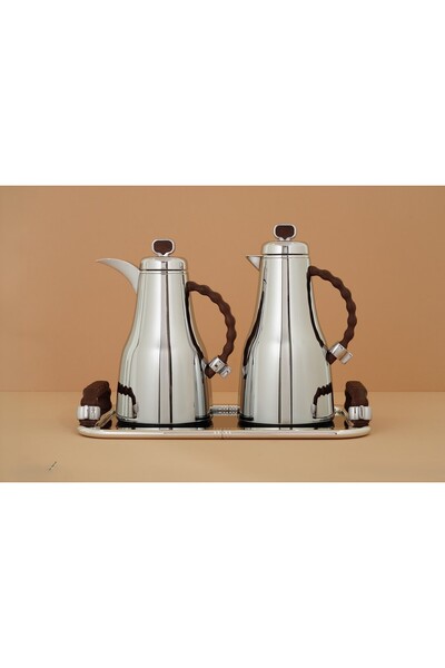 Alamtiaz Set of 3 Pieces Consisting of 2 Steel Tumblers and 1 Luxurious Steel...