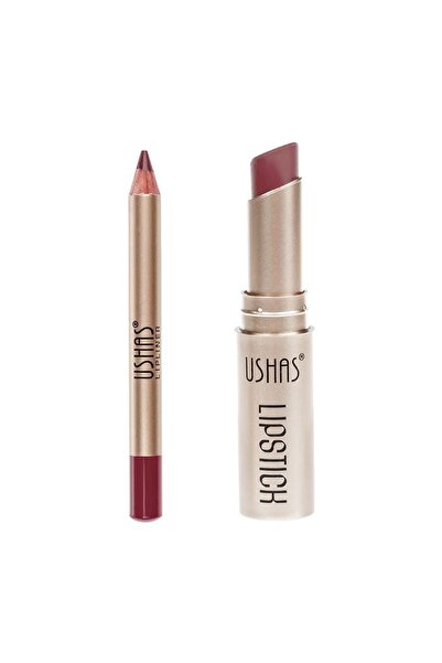 Ushas Set ruj de buze și creion, 3.8 g – culoare intensă și machiaj definit