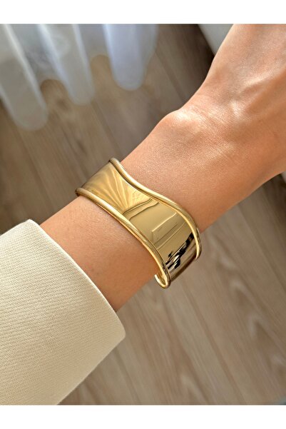 YOUES JEWELRY أصفاد نسائية من الفولاذ الذهبي
