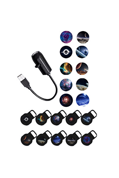 Choice B 【C】USB Ceiling Moon & Earth Projection Night Light Starry Sky Projec...