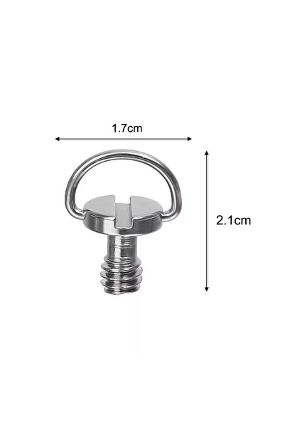 Choice 1X Quick Release 1/4" Camera Tripod Screw Stainless Steel Thread D-Rin...