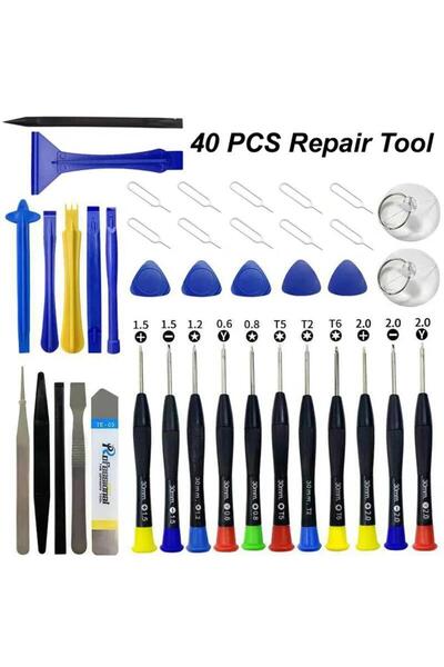 Choice 40 in 1 Mobile Phone Opening LCD Screen Pry Repair Tool Kits Professio...