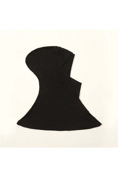 Generic Comfortable Classic Long Scarf Black，Hijab Undercap, Full Neck Coverage Under Scarf Hijabs, Head Coverings for Women