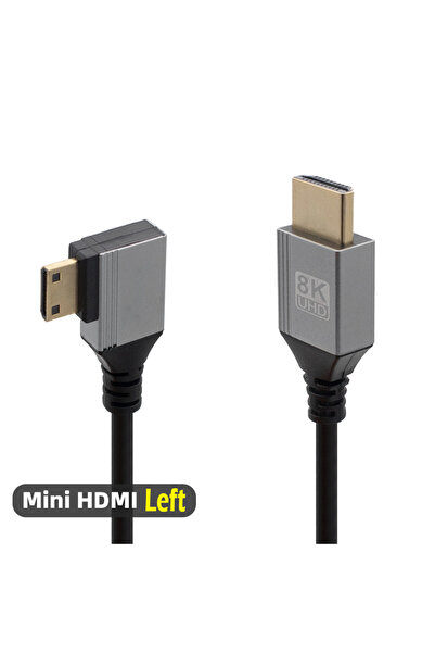 Choice27 كابل BSN 2 متر MiniHD متوافق مع Mini/Micro HDMI بدقة 8K UHD بزاوية 9...