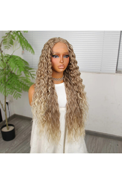 colezium Dense Daa Auburn Platinum Highlighted Fiber Sen Wide t Tulle Wig