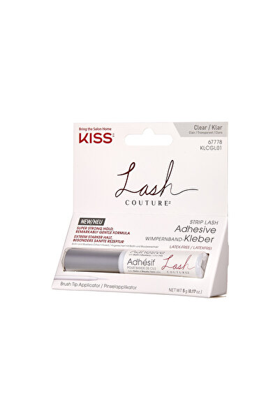 Kiss Lash Couture Strip Lash Adhesive Clear Klcgl01