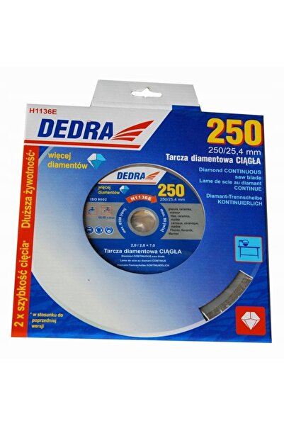 dedra DISC DIAMANTAT PENTRU TĂIEREĂA GRESIE GLAZURATĂ 250x25,4MM H1136E