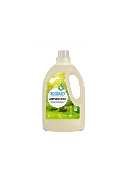 Sodasan 100% Natural Colour Laundry Liquid Lime 1.5Kg