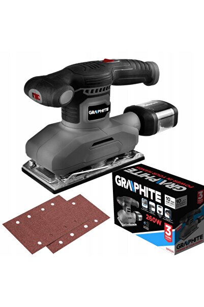 graphite Polizor orbital 260W 90x187MM Hârtie pentru praf 59G326