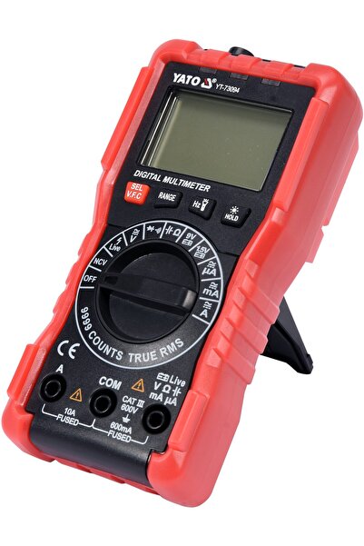 yato Multimetru digital LCD, tester de baterii