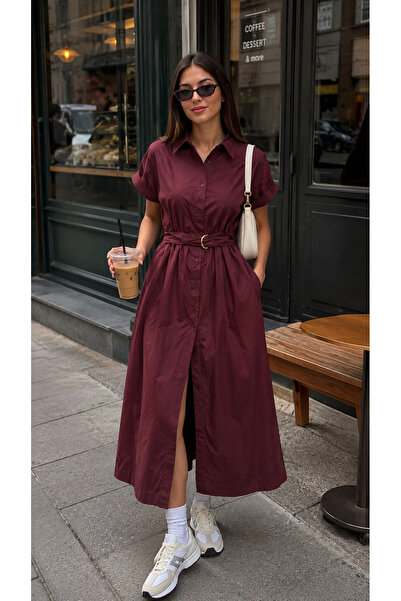 get crazy collection ROCHIE CAMOȘĂ DE DAMĂ DIN POPLIN CU CUREA