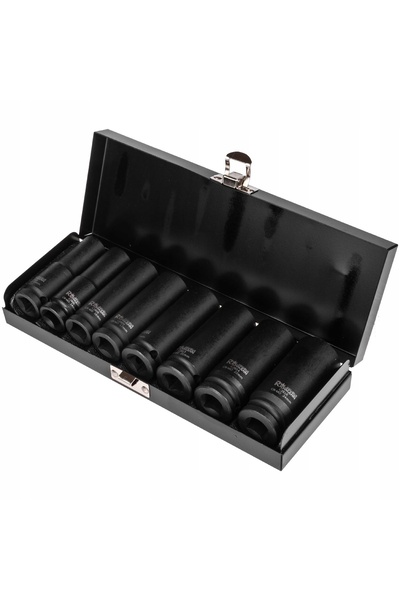 richmann Set de chei tubulare de impact lungi, 1/2'', 13-24 mm, 8 piese
