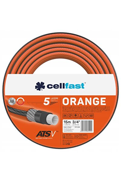 Cellfast Furtun de grădină ORANGE ATSV 5 straturi 3/4 " 15m