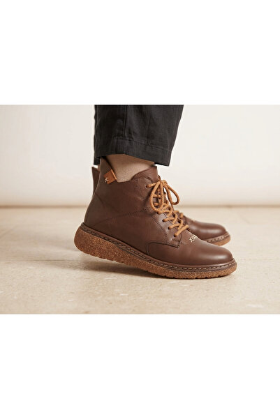 MARCO ROCCO Genuine Leather Rubber Sole Lace-Up Zipper Boots Women's Shoes
