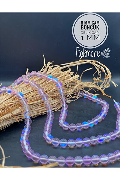Fiolimore 8 mm Ab Plated Glass Beads (1 String 40 Pieces) Iridescent Rainbow ...