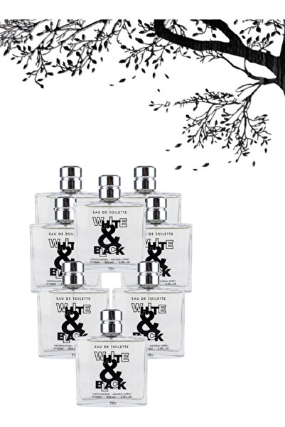 trı 8 قطع عطر أبيض وأسود 100 مل