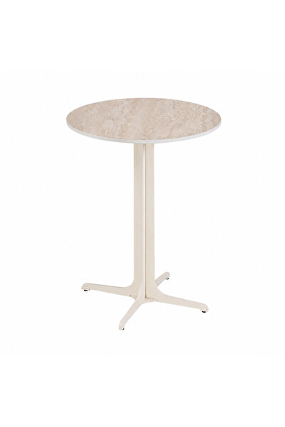 Palma homez Side Table Ceramic Beige 45X45 cm