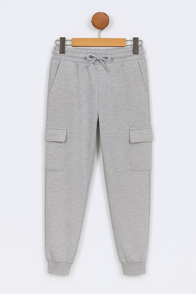 Ege Bebek Boys' Cotton Jogger Sweatpants – Cargo Pockets and Drawstring |   C...