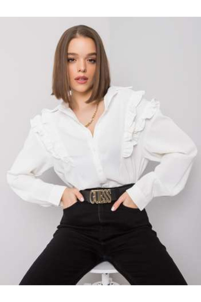 Och Bella Γυναικεία Μπλούζα, Och Bella, Πολυεστέρας, Μακρυμάνικη, Εκρού, μοντ...