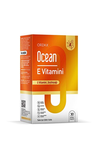 Orzax Ocean Vitamin E 30 Kapsül