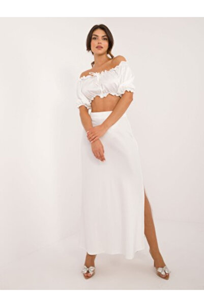 LAKERTA Compleu Dama, LAKERTA, Viscoza, Maneca scurta, Alb, model LK-KM509746.02