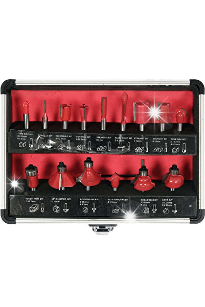 VOREL by YATO Set de freze WIDIOWYCH FI 6mm 15 bucăți YT-68007 YATO