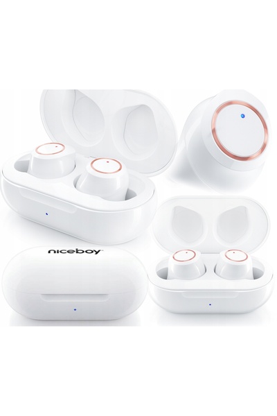 Niceboy Căști wireless intraauriculare BT Hive DROPS Alb