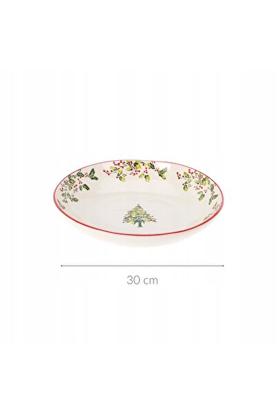 Home Styling Collection Miska ceramică de Crăciun, cu motiv brad de Crăciun, ...