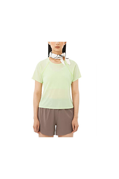 Salomon SHAKEout AIR CROPPED Γυναικείο μπλουζάκι για τρέξιμο LC2774500 Πράσινο