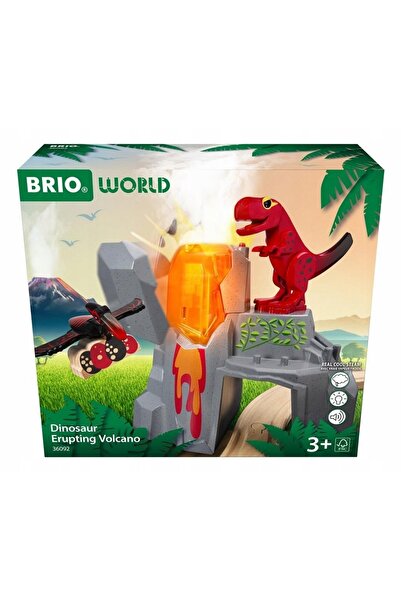BRIO KOLEJKA Eruziune vulcanică Set Dino cu dinozauri 36092