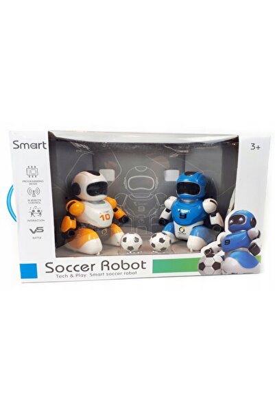 MADEJ 2 ROBOTI CONTROLABILI DE LA DISTANȚĂ CARE JOAIE FOTBAL, CU CAPACITATEA ...