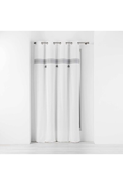 Douceur D'INTERIEUR PERDEA ALBĂ BUMBACIANĂ ORIENTALĂ 140x240cm GRI