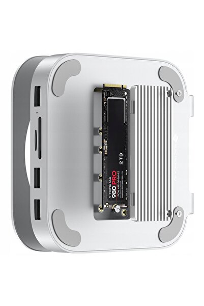 NO BRAND Hub stație de andocare MC60H M.2 NVMe SATA Mac Mini M4 10 Gb/s HDMI ...