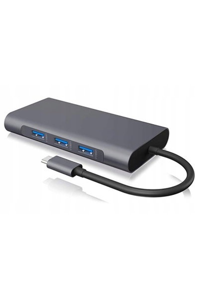 zenwire HUB Stație de Andocare USB C 11 în 1 Adaptor HDMI Gigabit Ethernet RJ...