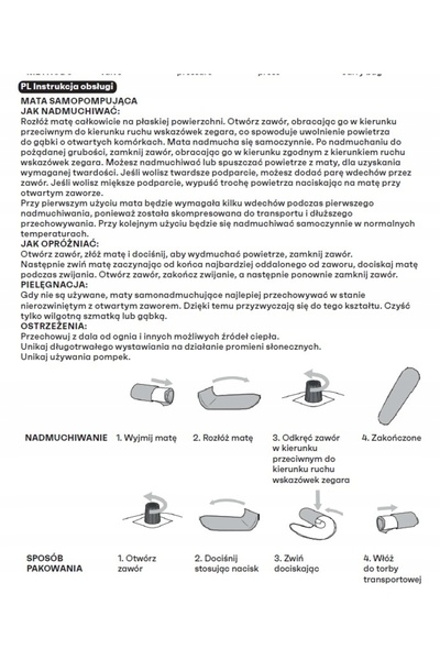 Meteor Saltea autogonflabilă groasă Karimata cu pernă pentru cort 200x66 cm