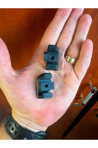 OEM Set 2 capete pentru sina rulota, Oem, Premium Caravan, 3.4 cm, Negru