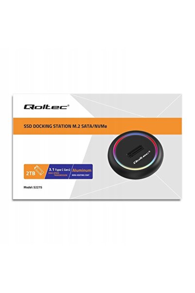NO BRAND Qoltec Stație de andocare pentru SSD-uri M.2 NVMe SATA USB-C 2TB