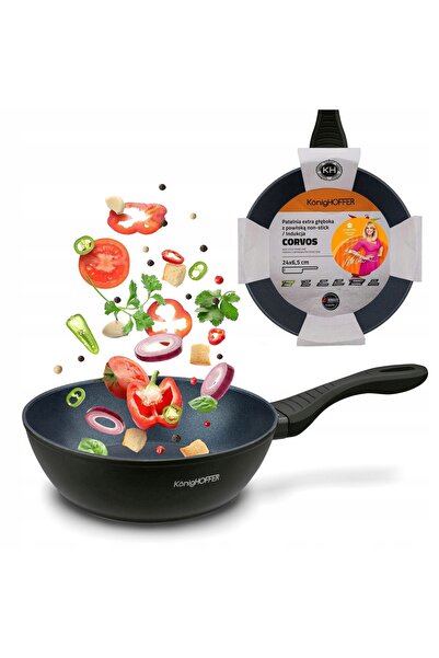 Konighoffer Tigaie antiaderentă pentru inducție și gaz, mare, adâncă, 28cm, C...