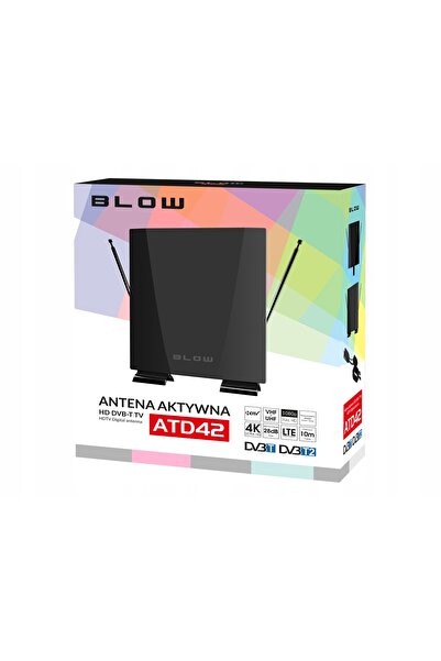 Blow ANTENĂ TV LTE 4K FHD DVB-T2 MUX8 USB AMPLIFICATOR