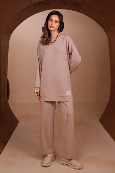 Mogi Butik Γυναικείο Oysh Modal Ύφασμα Oversize 80 εκ. Τουνίκ με Λεπτομέρεια ...