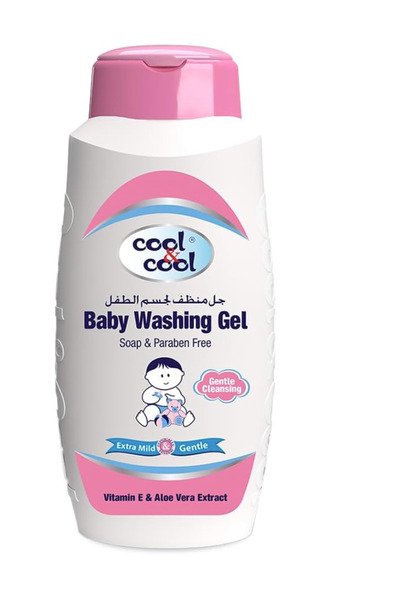 COOL & COOL Baby Washing Gel- 60ML - Head to Toe Baby Bath, Dye Free,Tear Fre...